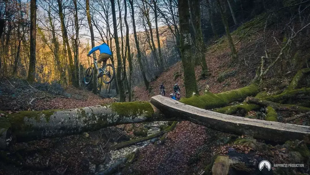 Grand Canyon piste rouge Mont Poupet Bike Park saut